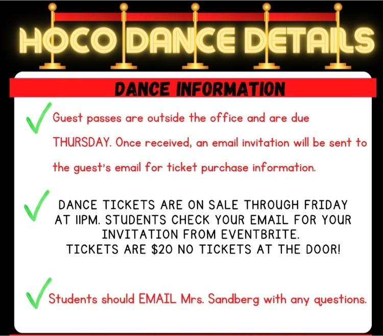 Homecoming dance tickets