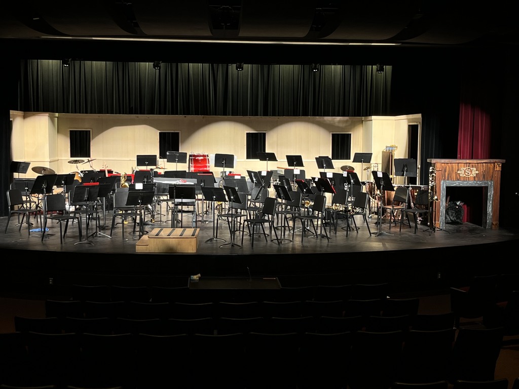 stage set for band concert