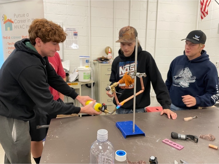 students learning HVAC