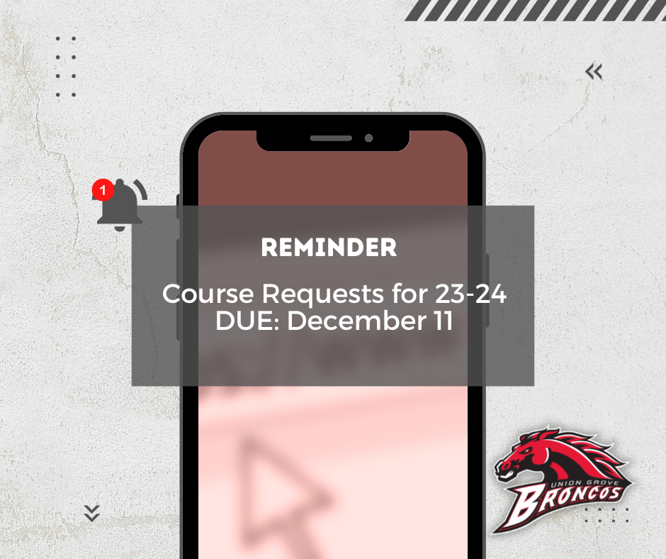 Course requests due December 11